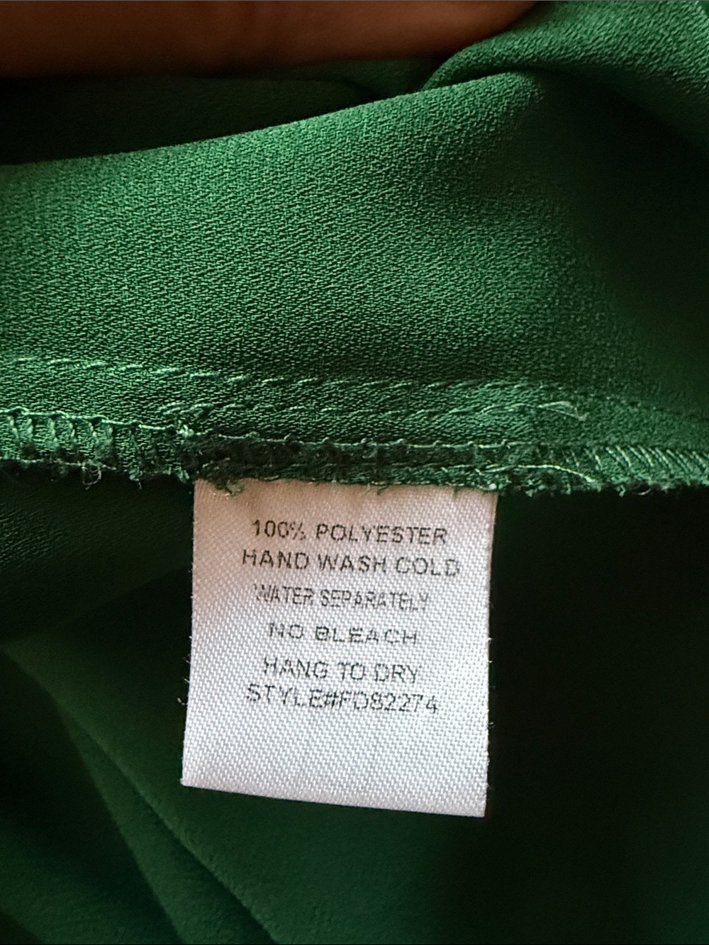 41 Hawthorn Colibri Emerald Green Roll Tab Long Sleeve Split-Neck Blouse, Size M - Picture 9 of 11